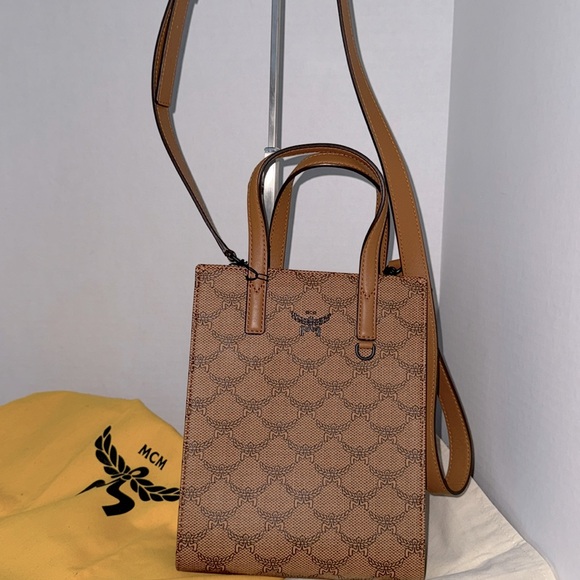 MCM Handbags - MCM Tan Crossbody Bag